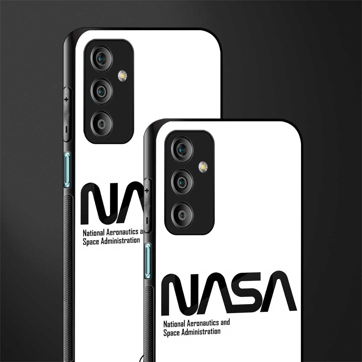 nasa white back phone cover | glass case for samsung galaxy f23 5g