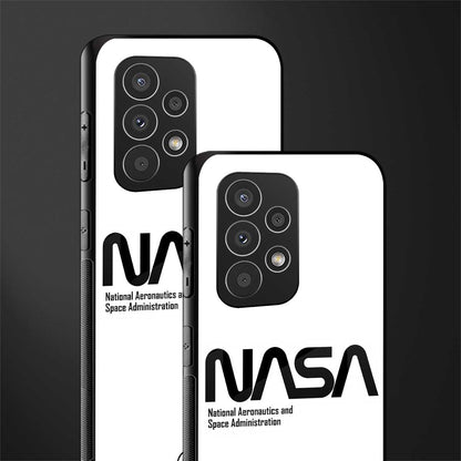 nasa white back phone cover | glass case for samsung galaxy a33 5g