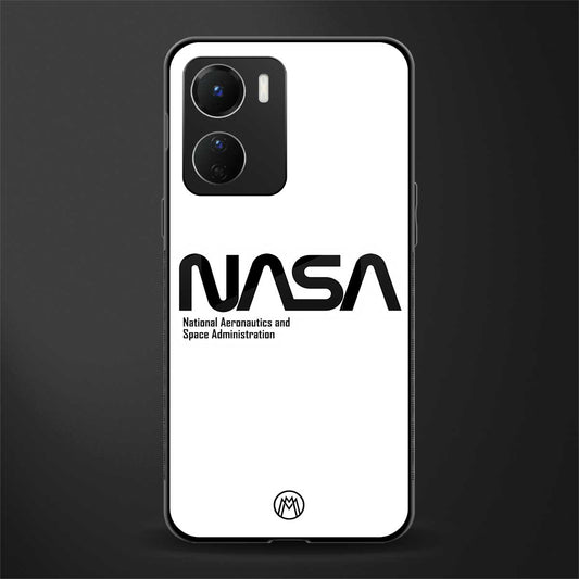 nasa white back phone cover | glass case for vivo y16