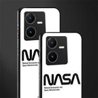 nasa white back phone cover | glass case for vivo y22