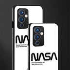 nasa white back phone cover | glass case for oneplus 9