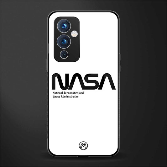 nasa white back phone cover | glass case for oneplus 9
