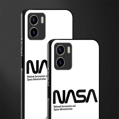 nasa white back phone cover | glass case for vivo y72