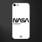 nasa white glass case for iphone 7 image