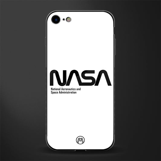 nasa white glass case for iphone 7 image