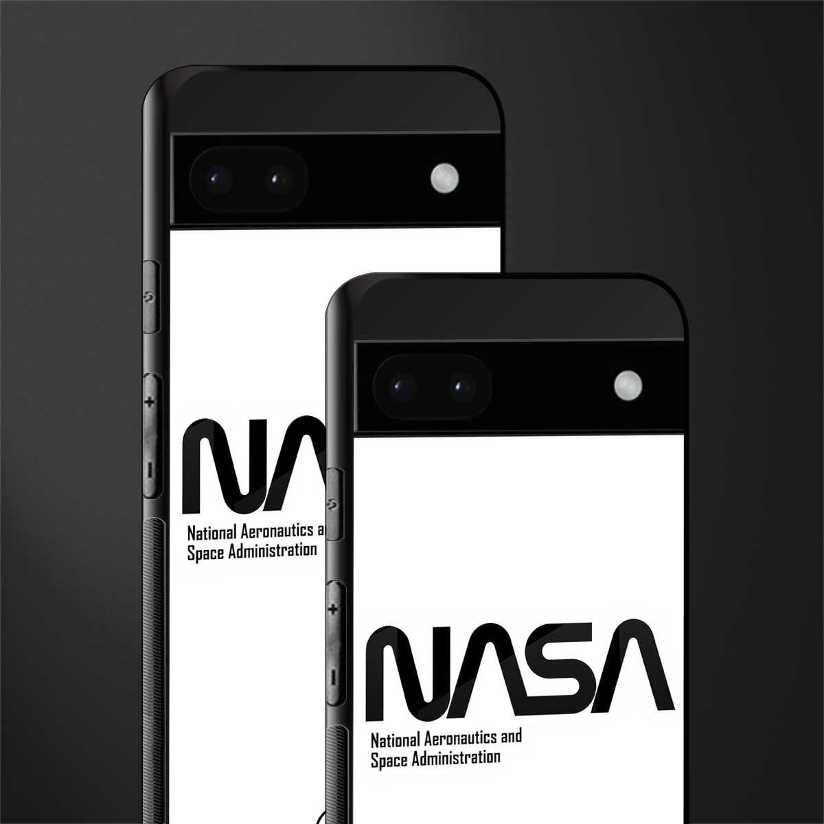 nasa white back phone cover | glass case for google pixel 6a