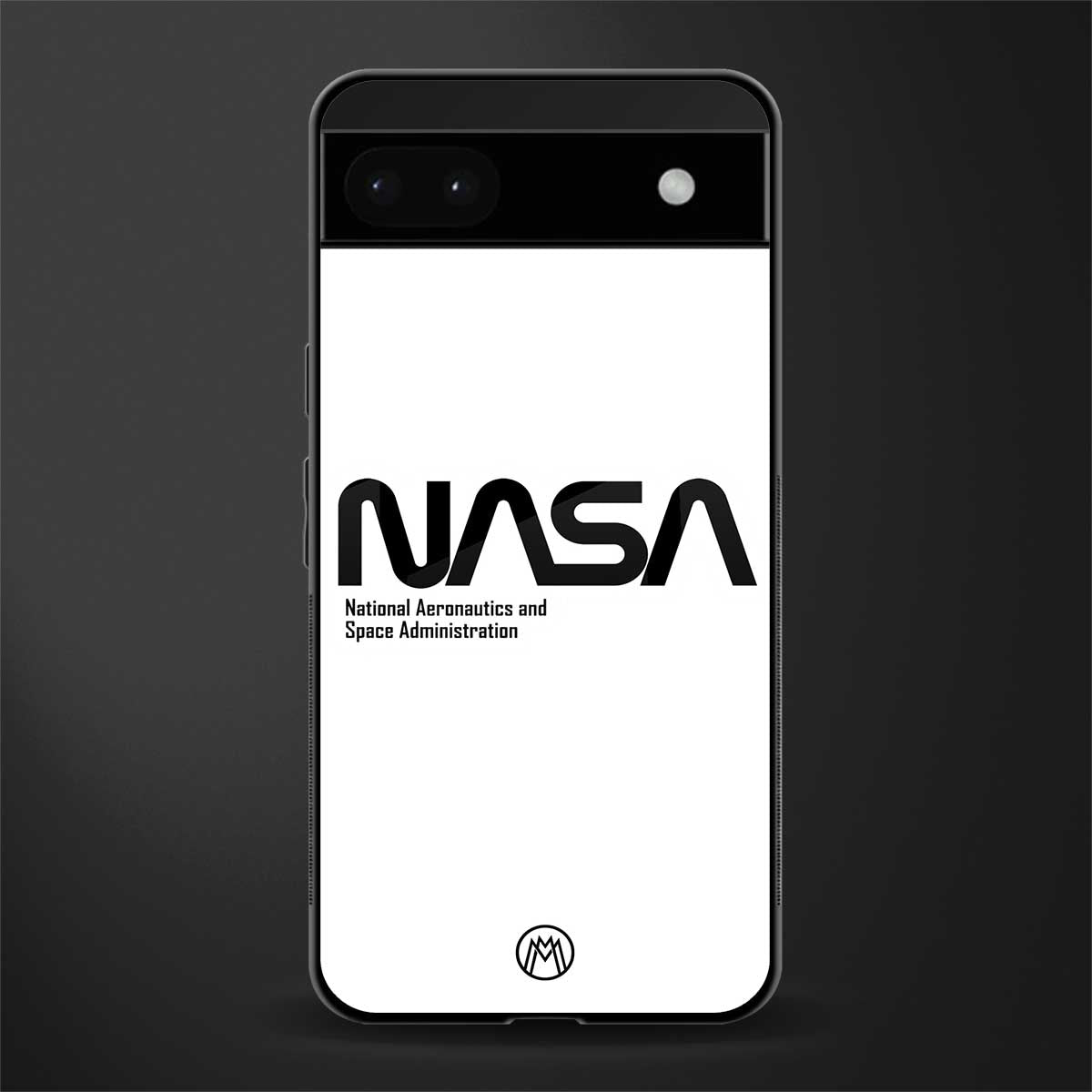 nasa white back phone cover | glass case for google pixel 6a