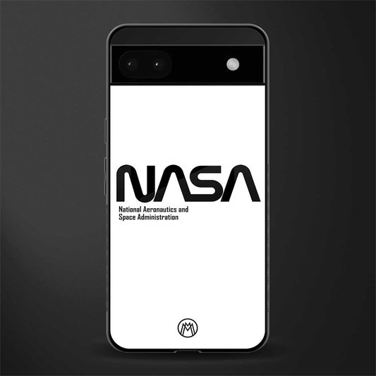 nasa white back phone cover | glass case for google pixel 6a