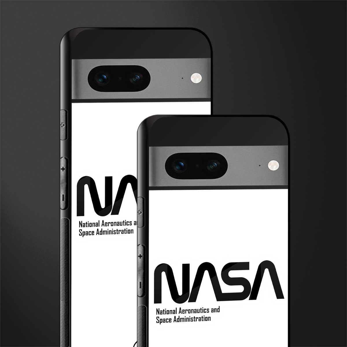 nasa white back phone cover | glass case for google pixel 7