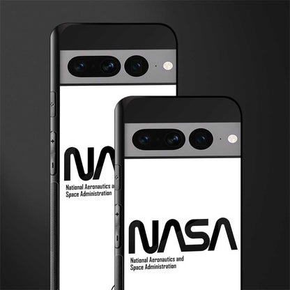 nasa white back phone cover | glass case for google pixel 7 pro