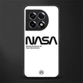 nasa white back phone cover | glass case for oneplus 11