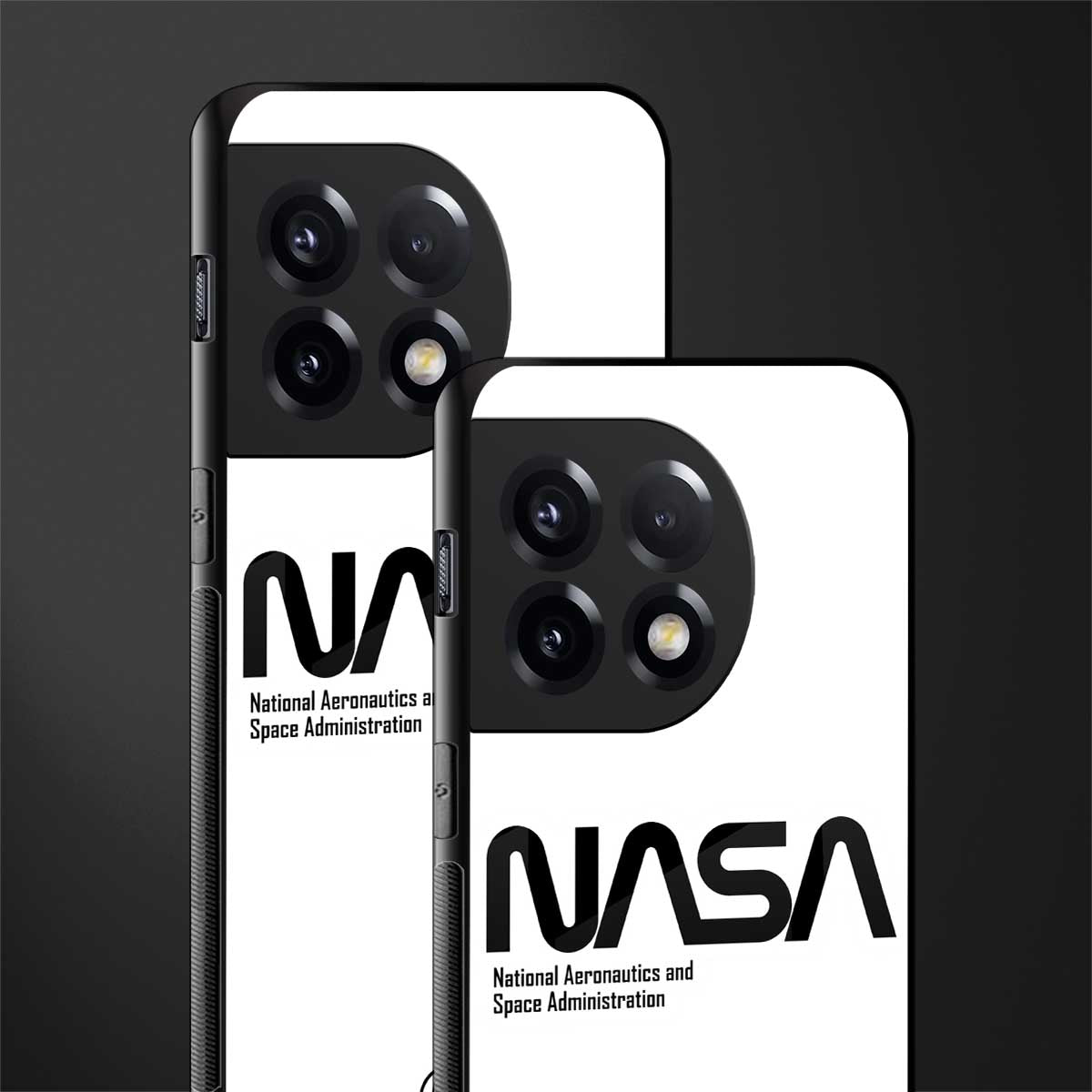 nasa white back phone cover | glass case for oneplus 11r