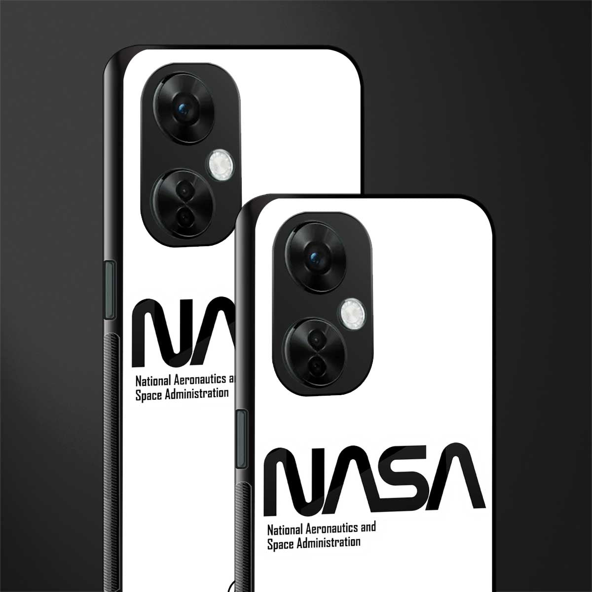 nasa white back phone cover | glass case for oneplus nord ce 3 lite