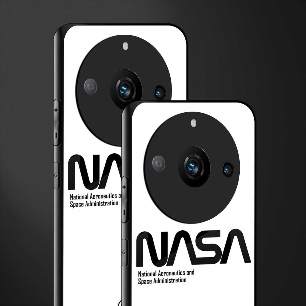 nasa white back phone cover | glass case for realme 11 pro 5g