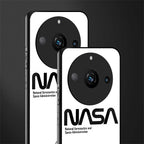 nasa white back phone cover | glass case for realme 11 pro 5g