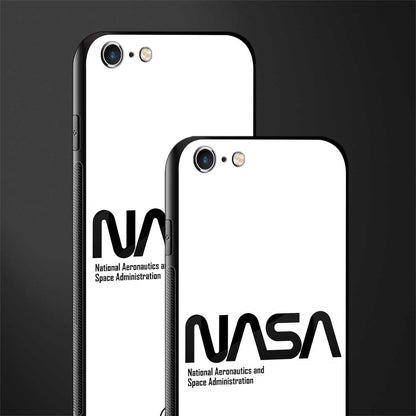 nasa white glass case for iphone 6s plus image-2