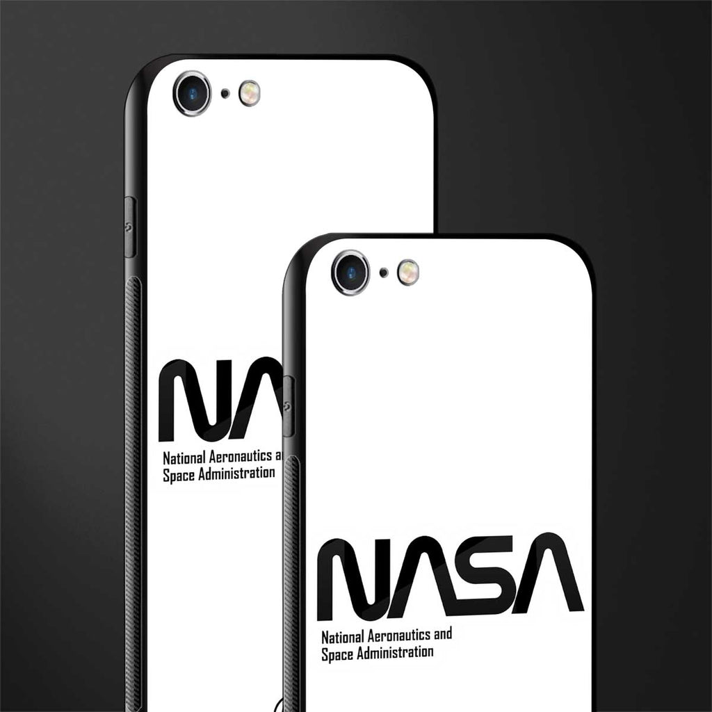 nasa white glass case for iphone 6s image-2