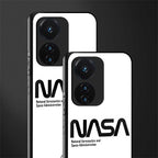 nasa white back phone cover | glass case for vivo t1 44w 4g