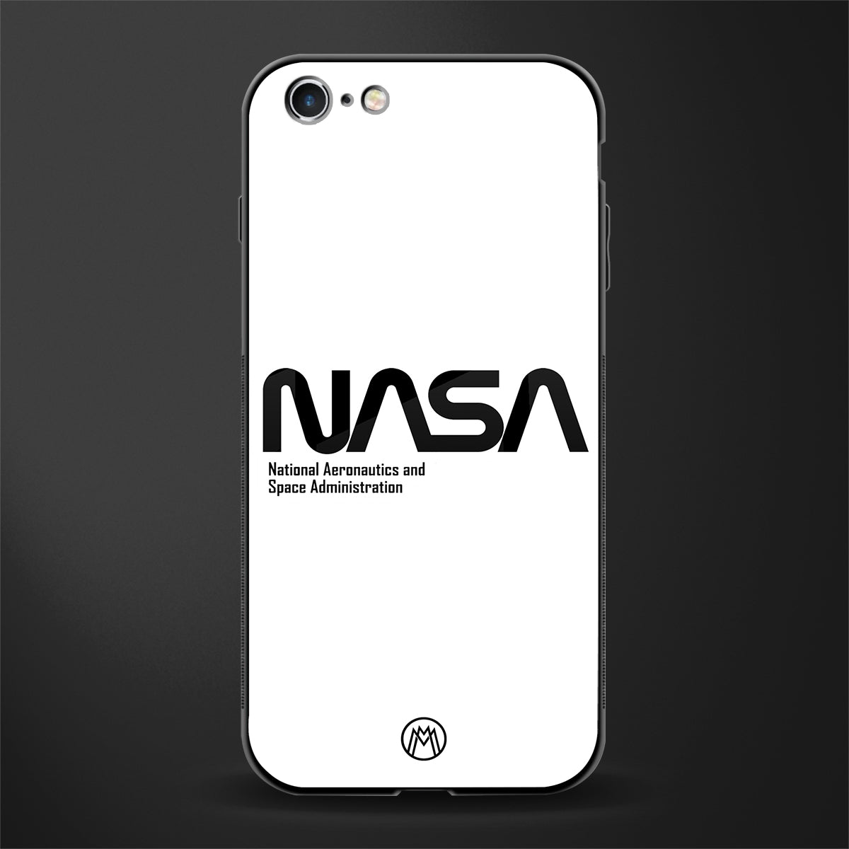 nasa white glass case for iphone 6s image