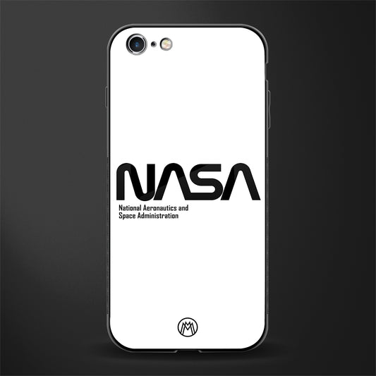 nasa white glass case for iphone 6s image