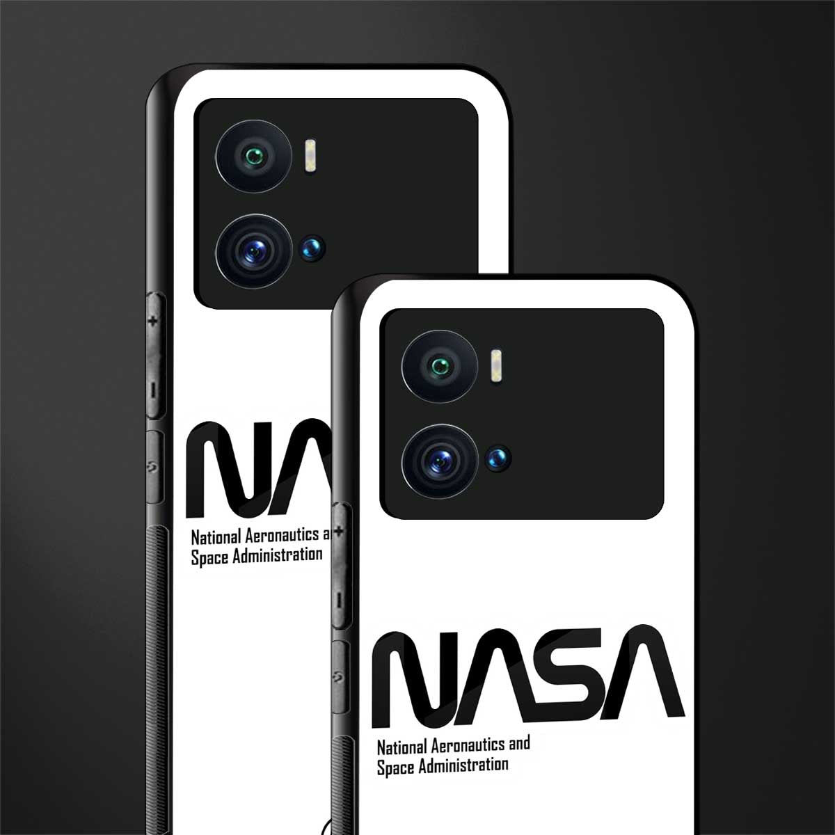 nasa white back phone cover | glass case for iQOO 9 Pro