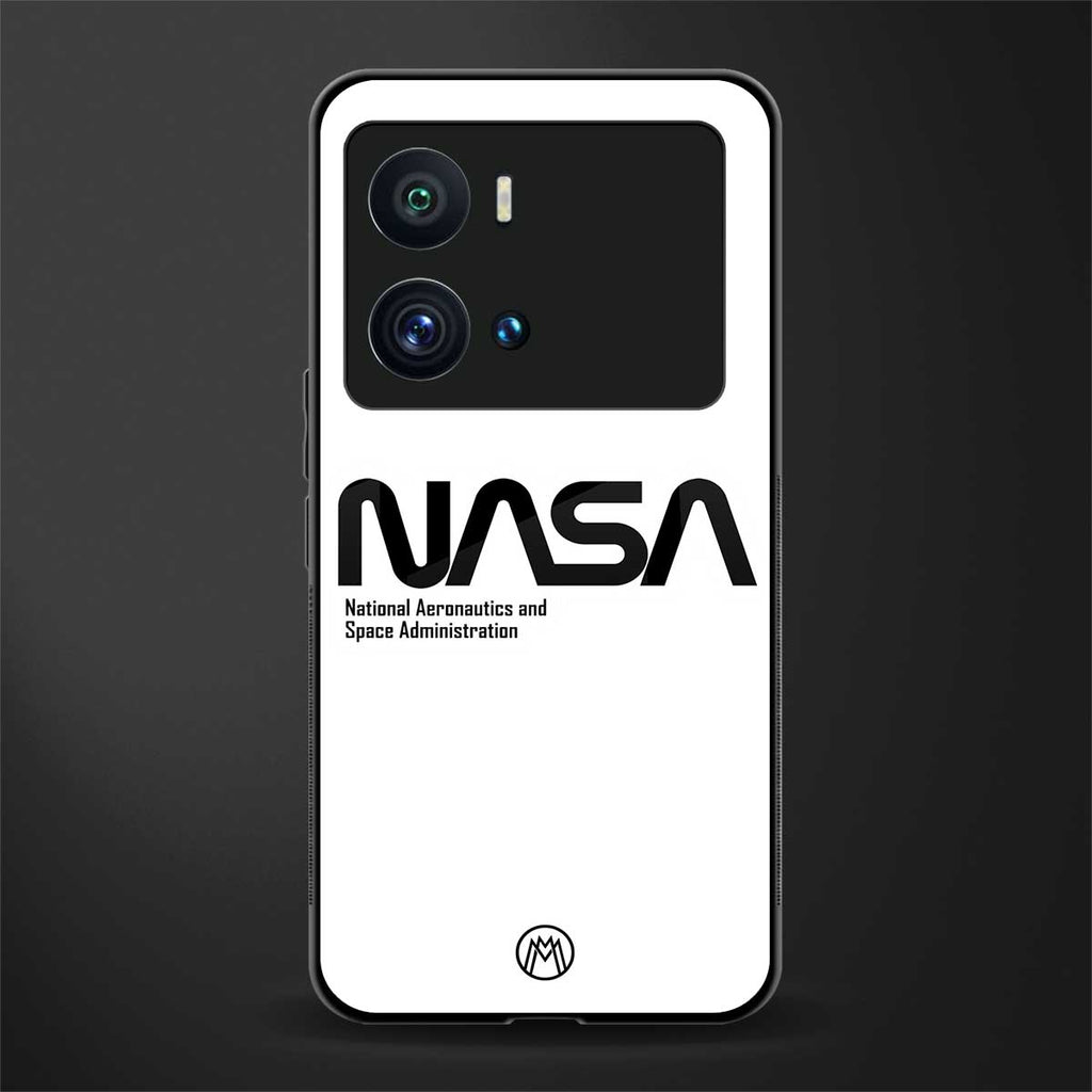 nasa white back phone cover | glass case for iQOO 9 Pro