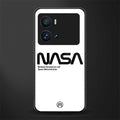 nasa white back phone cover | glass case for iQOO 9 Pro