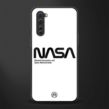 nasa white glass case for oneplus nord ac2001 image