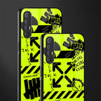 neon travis scott x anti social social club glass case for oppo reno 3 pro image-2