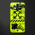 neon travis scott x anti social social club glass case for oppo f11 image
