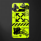 neon travis scott x anti social social club glass case for vivo z1x image