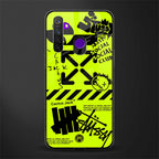 neon travis scott x anti social social club glass case for realme 5 pro image