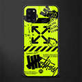 neon travis scott x anti social social club glass case for samsung galaxy a31 image