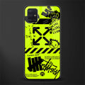 neon travis scott x anti social social club glass case for samsung galaxy a71 image