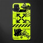 neon travis scott x anti social social club glass case for samsung galaxy a71 image