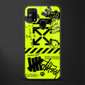 neon travis scott x anti social social club glass case for samsung galaxy m31 prime edition image