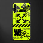 neon travis scott x anti social social club glass case for samsung galaxy a30s image