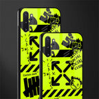 neon travis scott x anti social social club glass case for samsung galaxy note 10 plus image-2