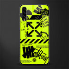 neon travis scott x anti social social club glass case for samsung galaxy a70s image