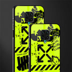 neon travis scott x anti social social club glass case for redmi note 9 pro max image-2