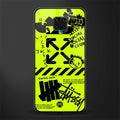 neon travis scott x anti social social club glass case for redmi note 9 pro image
