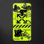neon travis scott x anti social social club glass case for redmi note 7 pro image