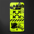 neon travis scott x anti social social club glass case for redmi 8a image