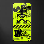 neon travis scott x anti social social club glass case for redmi k20 pro image