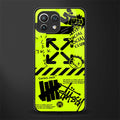 neon travis scott x anti social social club glass case for mi 11 lite image
