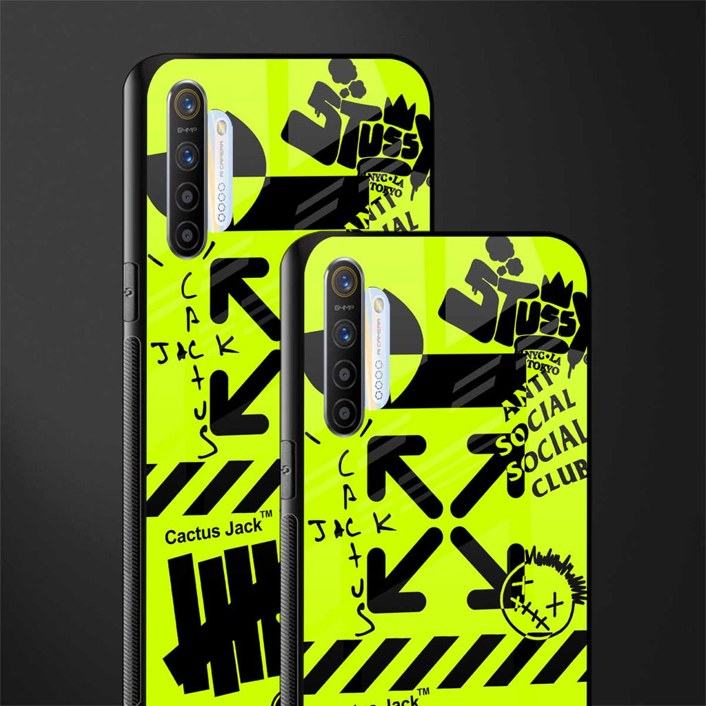neon travis scott x anti social social club glass case for realme x2 image-2