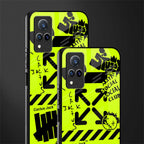 neon travis scott x anti social social club glass case for vivo v21 5g image-2