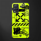 neon travis scott x anti social social club glass case for vivo v21 5g image
