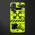 neon travis scott x anti social social club glass case for oppo f19 image
