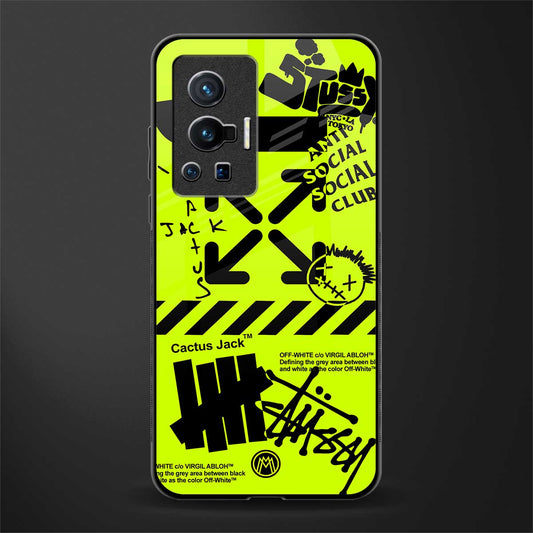 neon travis scott x anti social social club glass case for vivo x70 pro image